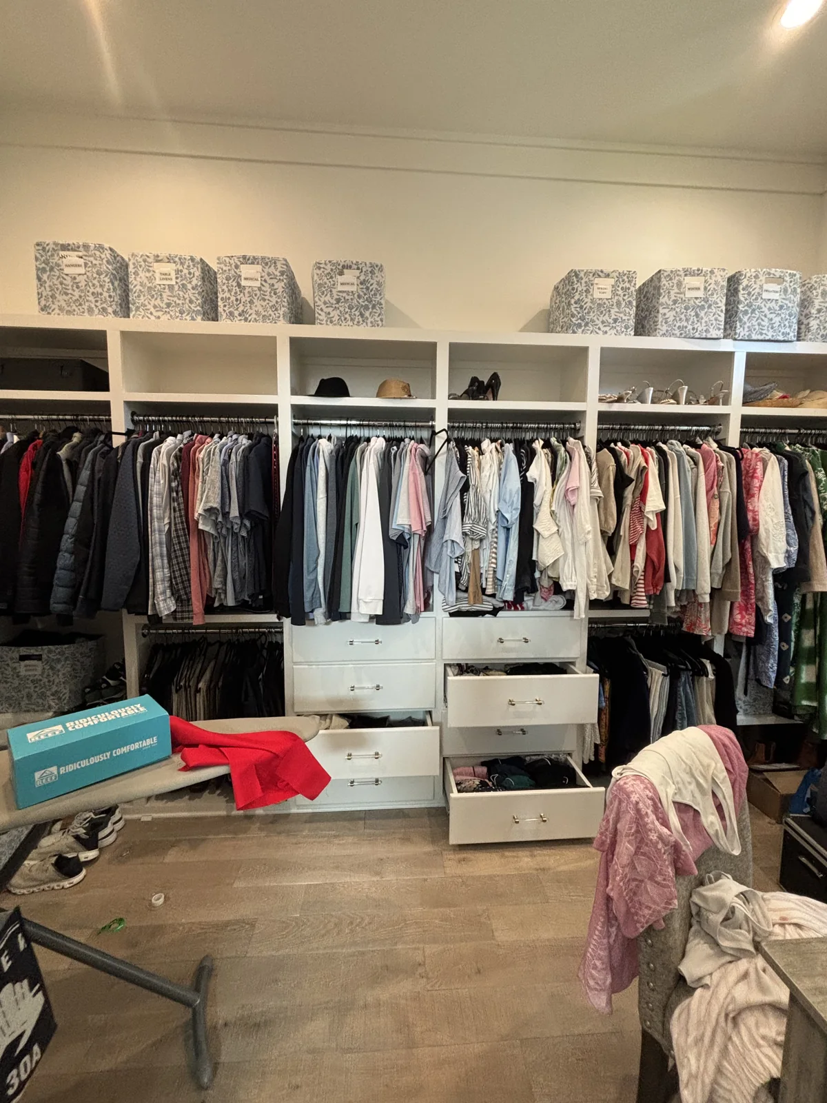 Closet, before organizing