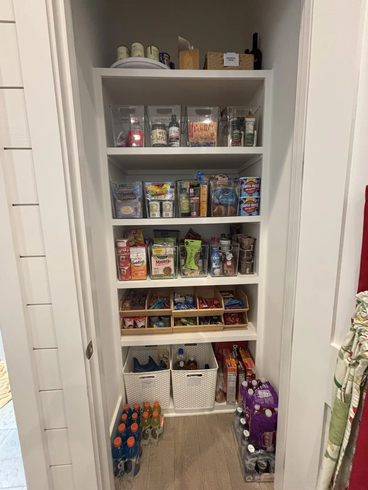 Pantry, after organizing